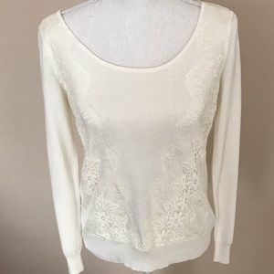 LC Lauren Conrad Crochet Design Long Sleev…